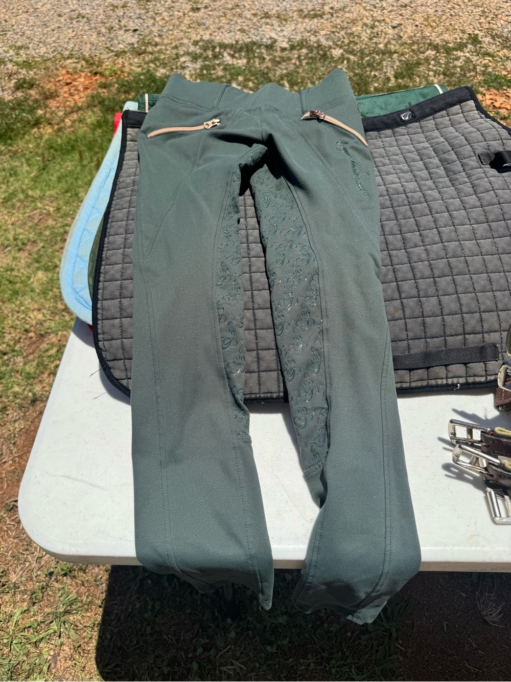 Women's Forest Green Riding Breeches